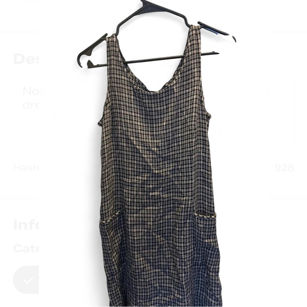 Norton McNaughton Black and White Plaid Dress